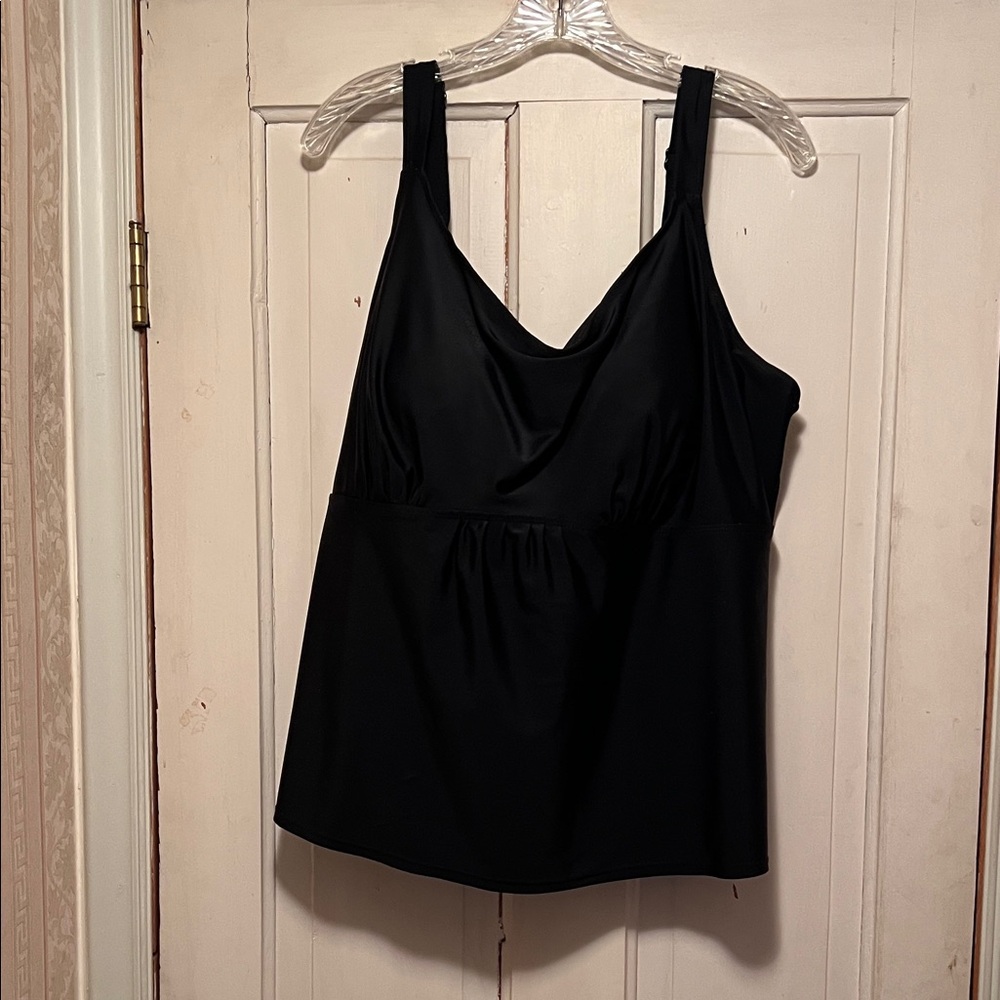 Swimsuits For All Black Swim Top